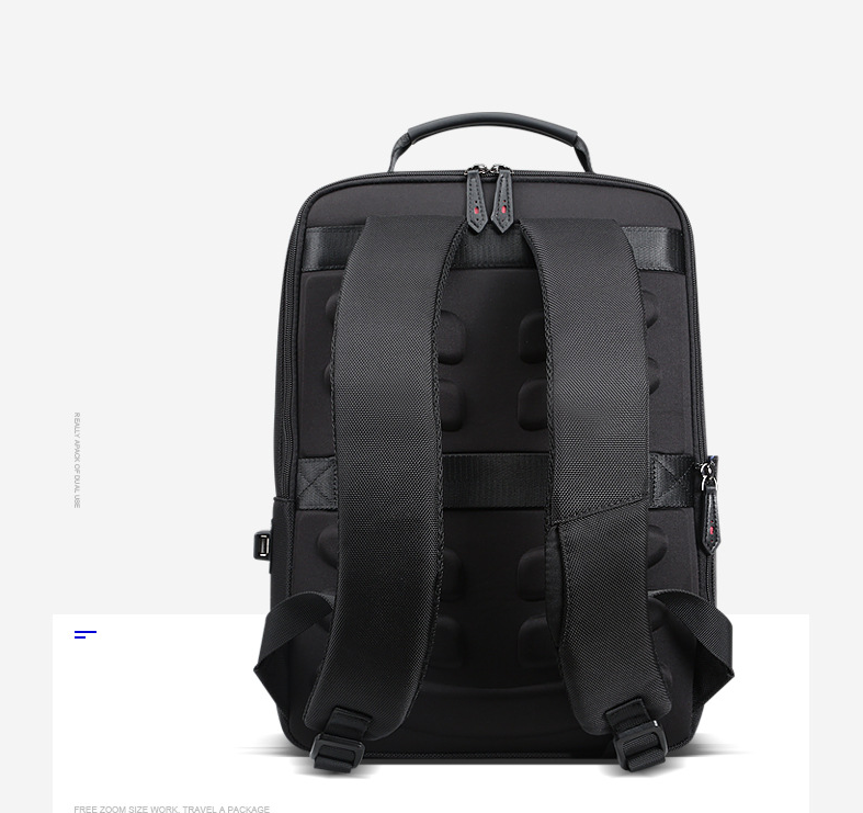 BOPAI Black Leather Backpack College Bag for Boys Mens Anti Theft Back Packs Travelling Bags Korean Style Men Backpack Schoolbag