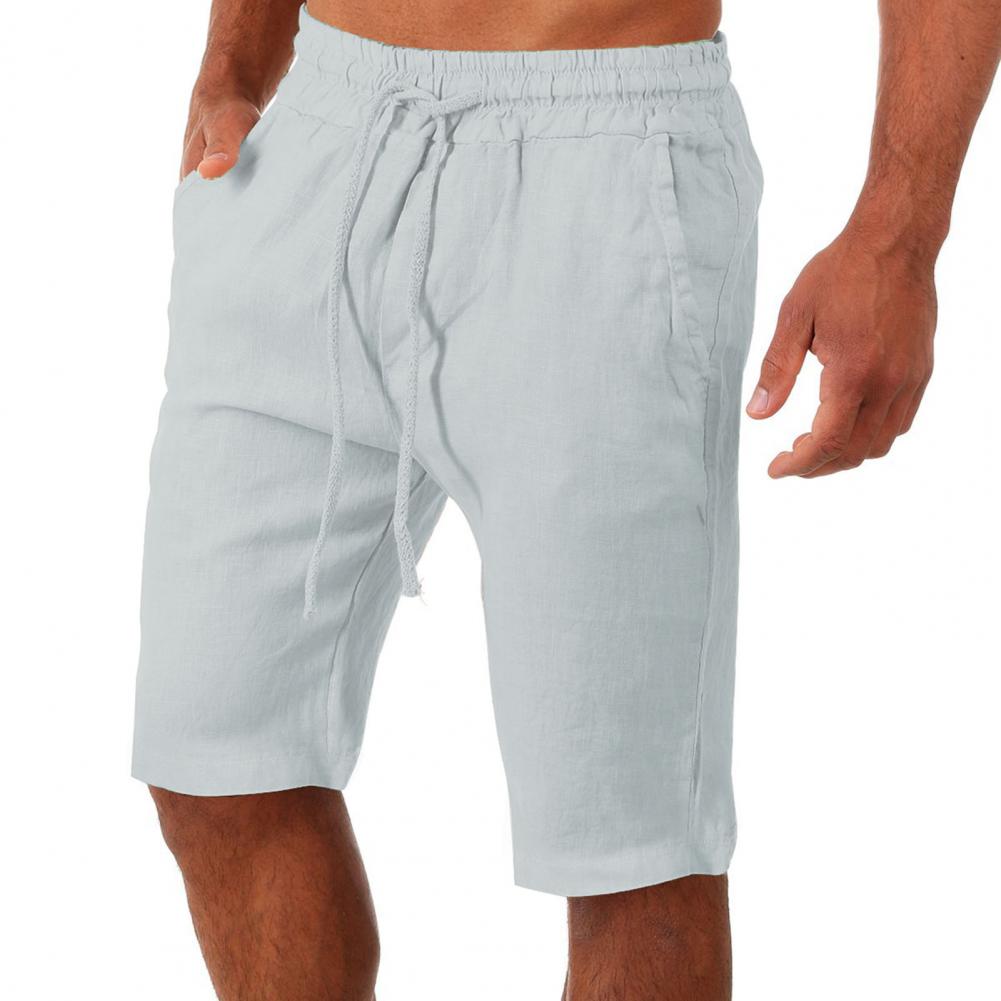Beach Pants Cotton Linen Pants Yoga Fitness Linen Sports Leisure Shorts