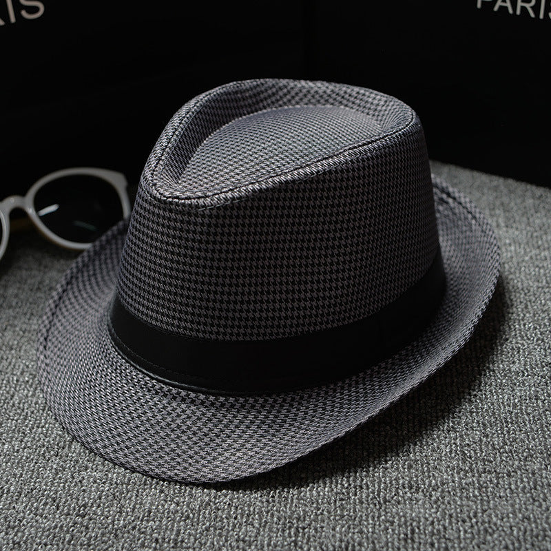 British Houndstooth European And American Sun Hats For Men