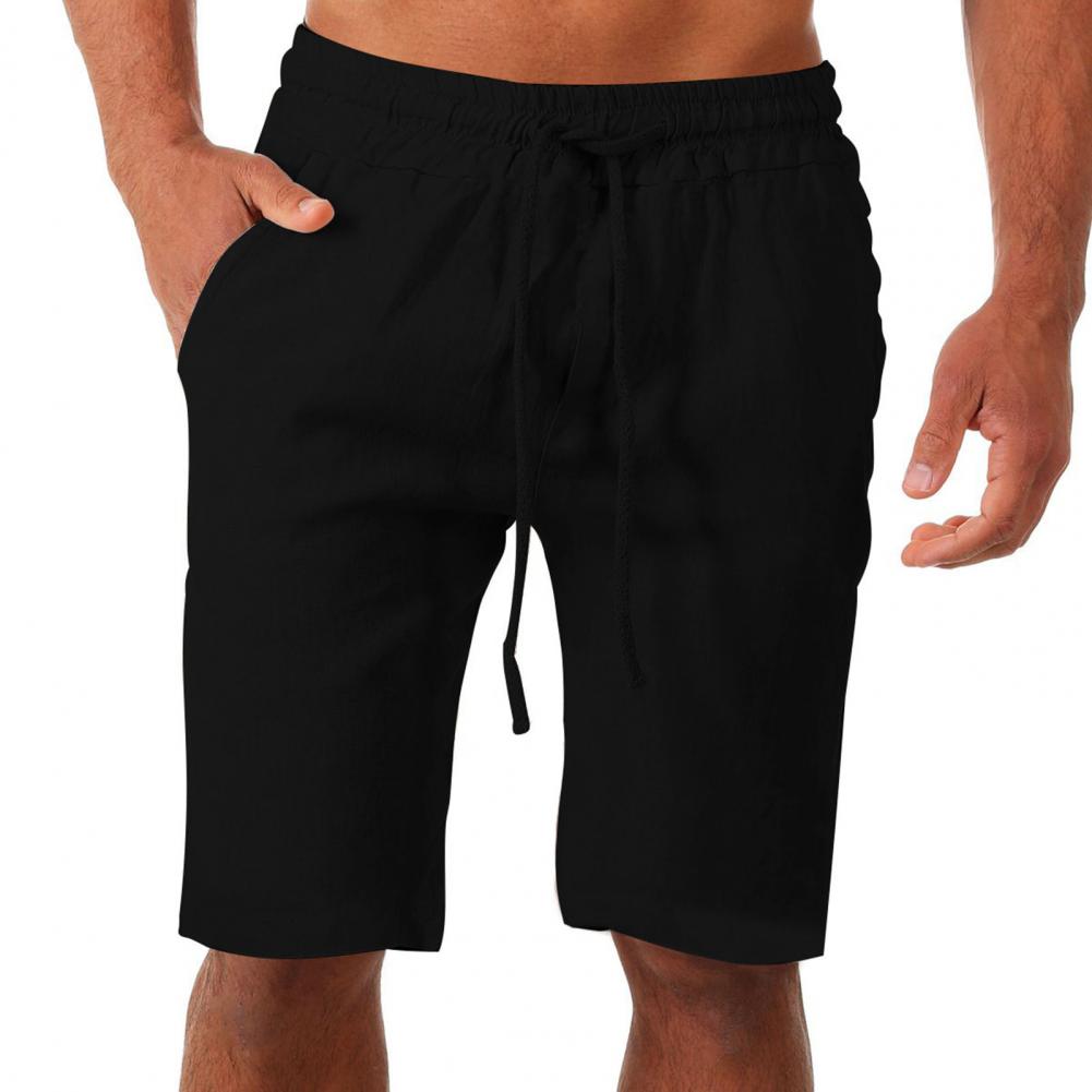 Beach Pants Cotton Linen Pants Yoga Fitness Linen Sports Leisure Shorts