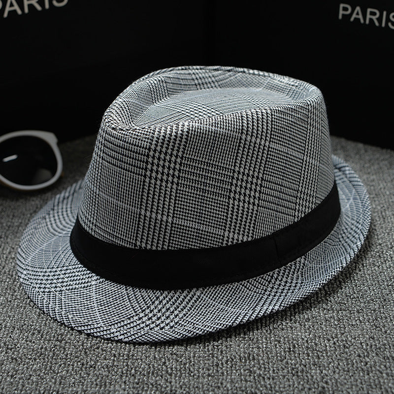 British Houndstooth European And American Sun Hats For Men
